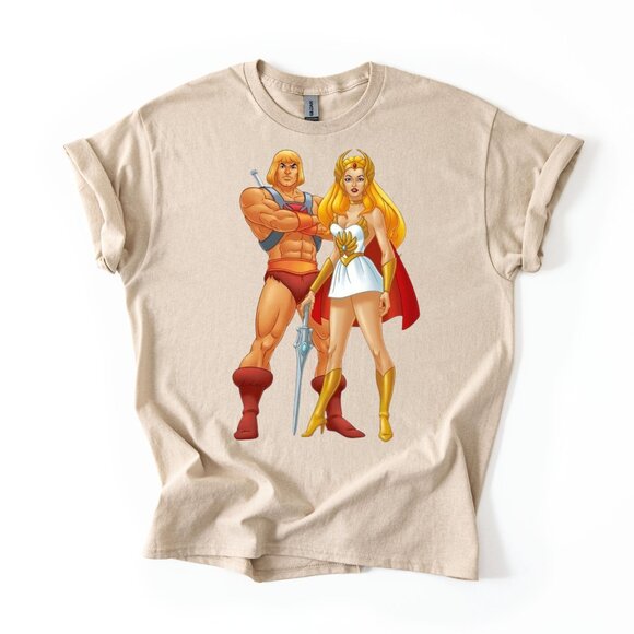 SHE-RA He-Man Masters of the Universe T-Shirt Women's 80s Cartoon Tee Retro Gift - Picture 1 of 3